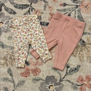 Carter's Floral and Pink Preemie Pants